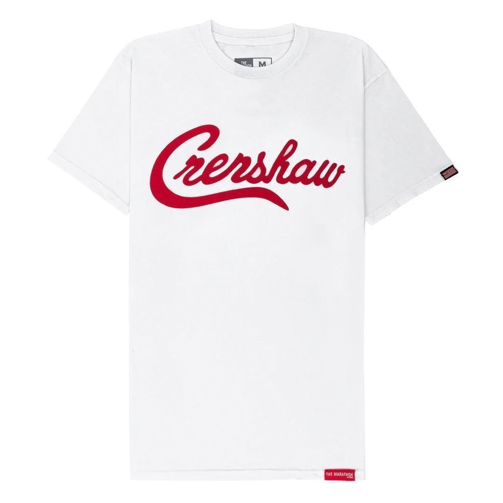 CRENSHAW T-SHIRT - White/Red/ sz S